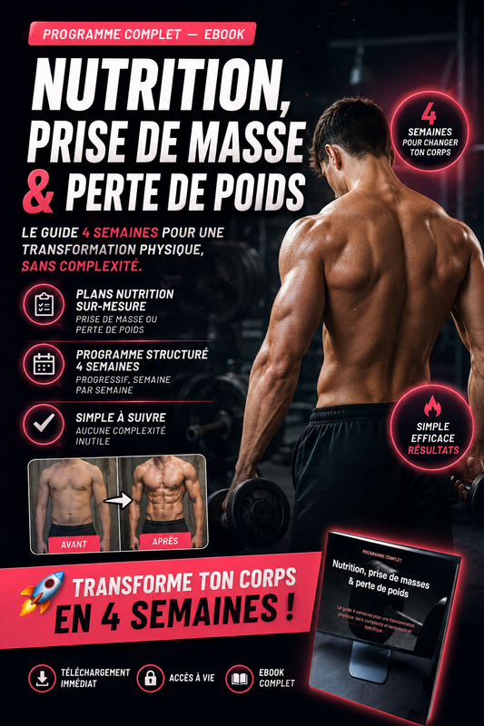 E-book prise de masse & perte de poids 4 semaines